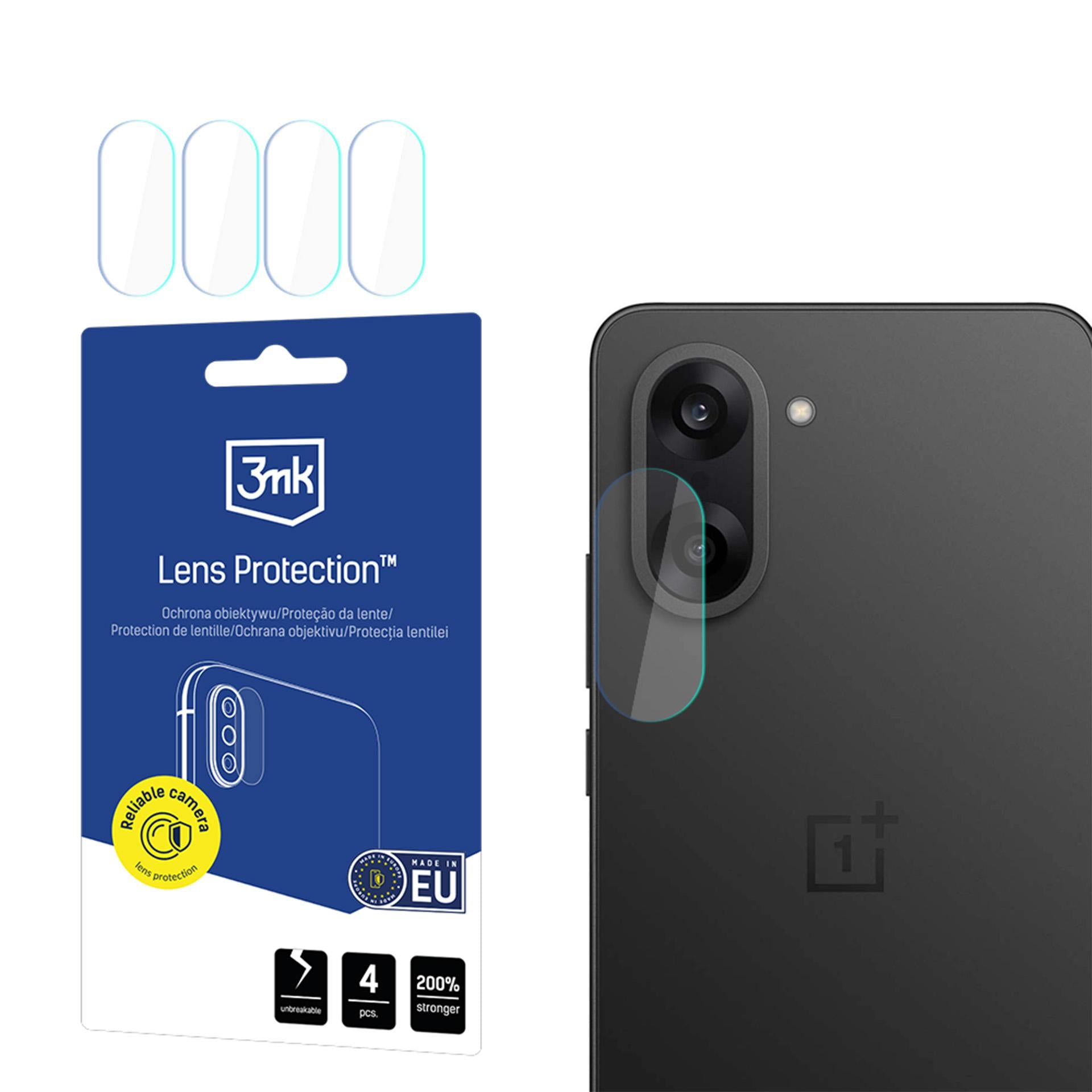 3mk objektyvo apsaugos hibridinis stiklas, skirtas fotoaparato objektyvui ant OnePlus Nord CE5 -- OnePlus Nord Ce5