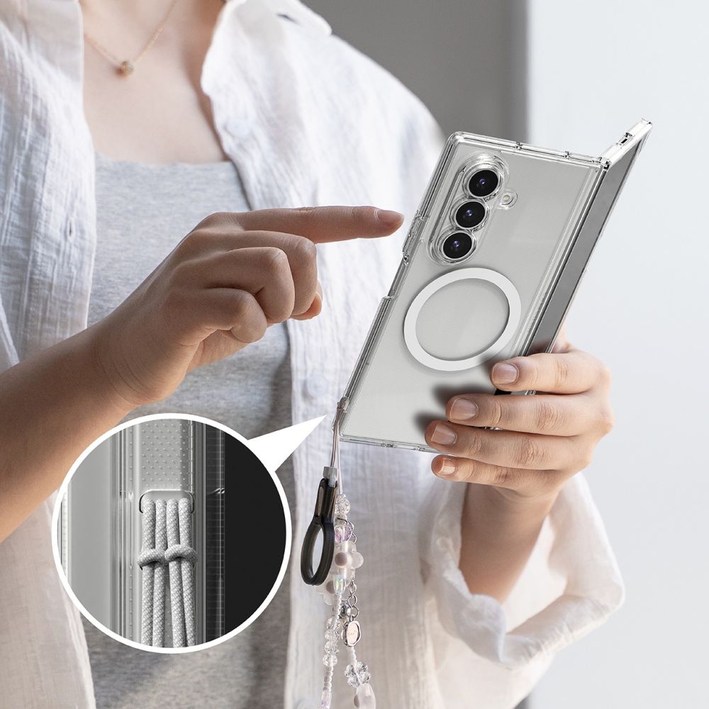 Ringke Fusion MagSafe dėklas Galaxy Z Fold 7 – skaidrus -- Samsung Galaxy Z Fold 7