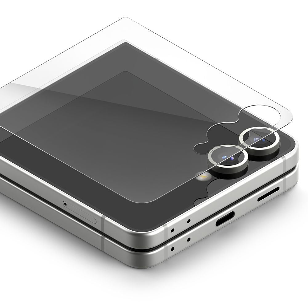 Ringke grūdintas stiklas Samsung Galaxy Z Flip 7 (2 vnt.) – skaidrus -- Samsung Galaxy Z Flip 7