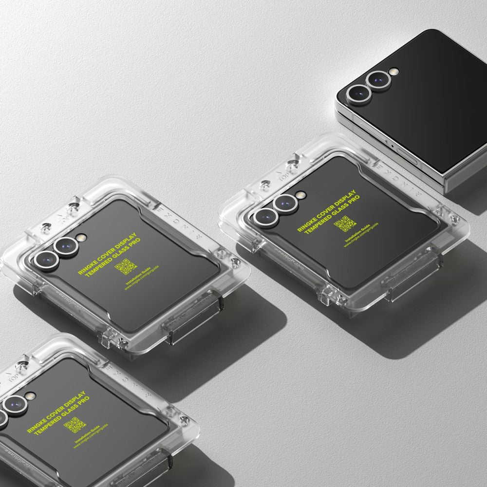 Ringke grūdintas stiklas Samsung Galaxy Z Flip 7 (2 vnt.) – skaidrus -- Samsung Galaxy Z Flip 7