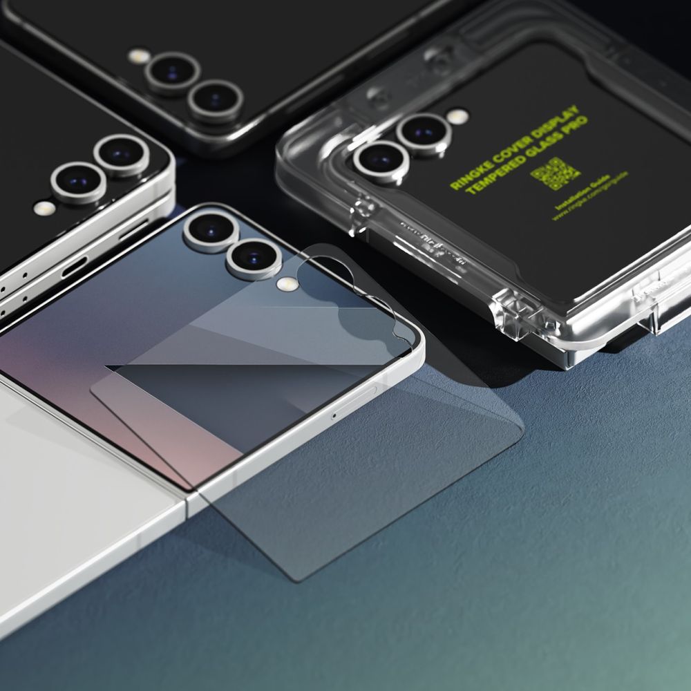 Ringke grūdintas stiklas Samsung Galaxy Z Flip 7 (2 vnt.) – skaidrus -- Samsung Galaxy Z Flip 7