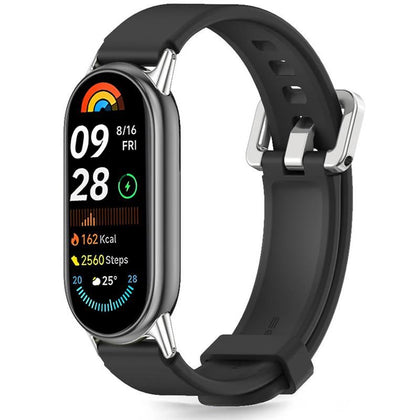 Tech-Protect IconBand Classic dirželis, skirtas Xiaomi Smart Band 8 / 9 / 10 / NFC - juodas -- Xiaomi Smart Band 8