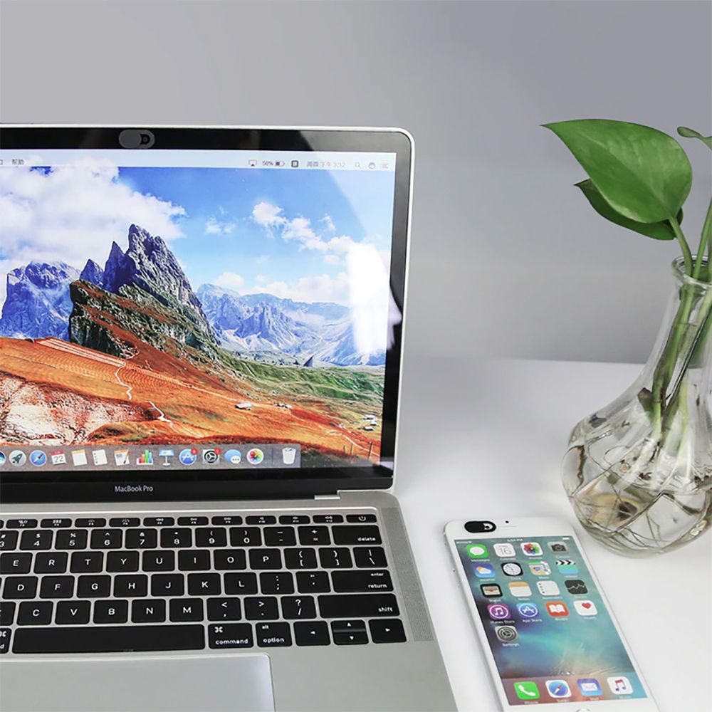 Tech-Protect Cam Fit+ 3 paketų nešiojamojo kompiuterio kameros dangtelis – juodas -- Other phone accessories