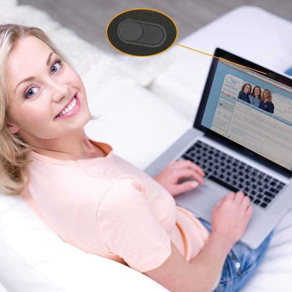 Tech-Protect Cam Fit+ 3 paketų nešiojamojo kompiuterio kameros dangtelis – juodas -- Other phone accessories