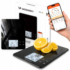 Wozinsky WIK-10 Išmani virtuvės svarstyklės su skaitmeninių ekranu, Bluetooth programa – Juodos -- Uncategorized