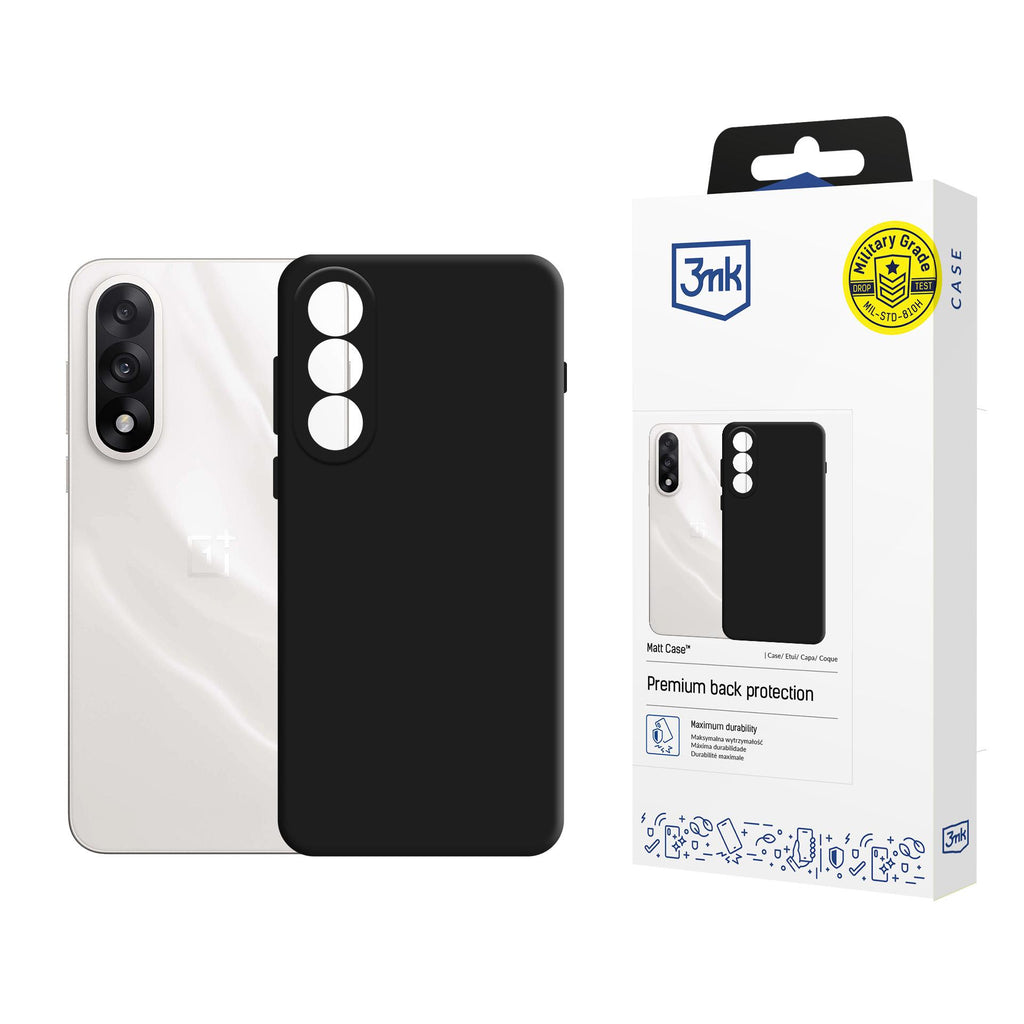 3mk matinis dėklas, skirtas OnePlus Nord 5 – matinė juoda -- OnePlus Nord 5