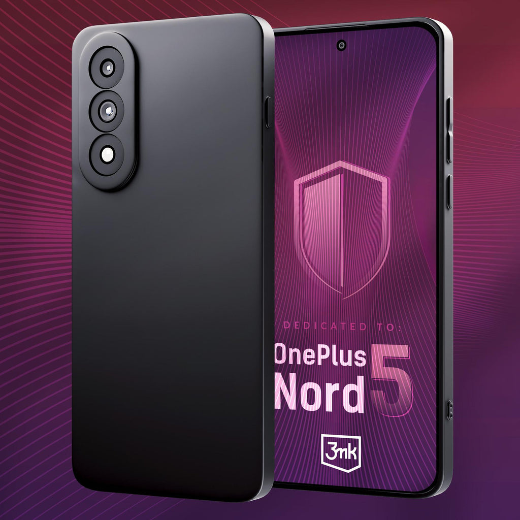 3mk matinis dėklas, skirtas OnePlus Nord 5 – matinė juoda -- OnePlus Nord 5