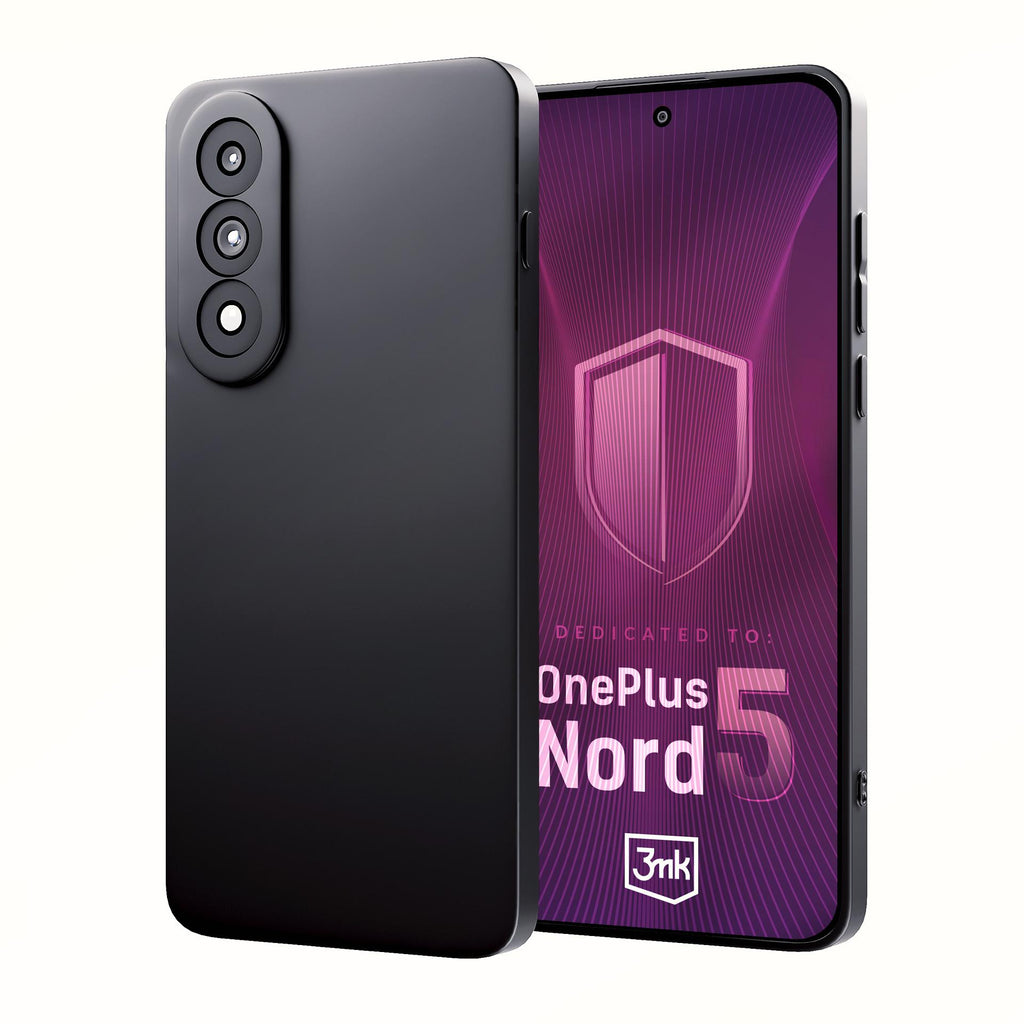 3mk matinis dėklas, skirtas OnePlus Nord 5 – matinė juoda -- OnePlus Nord 5