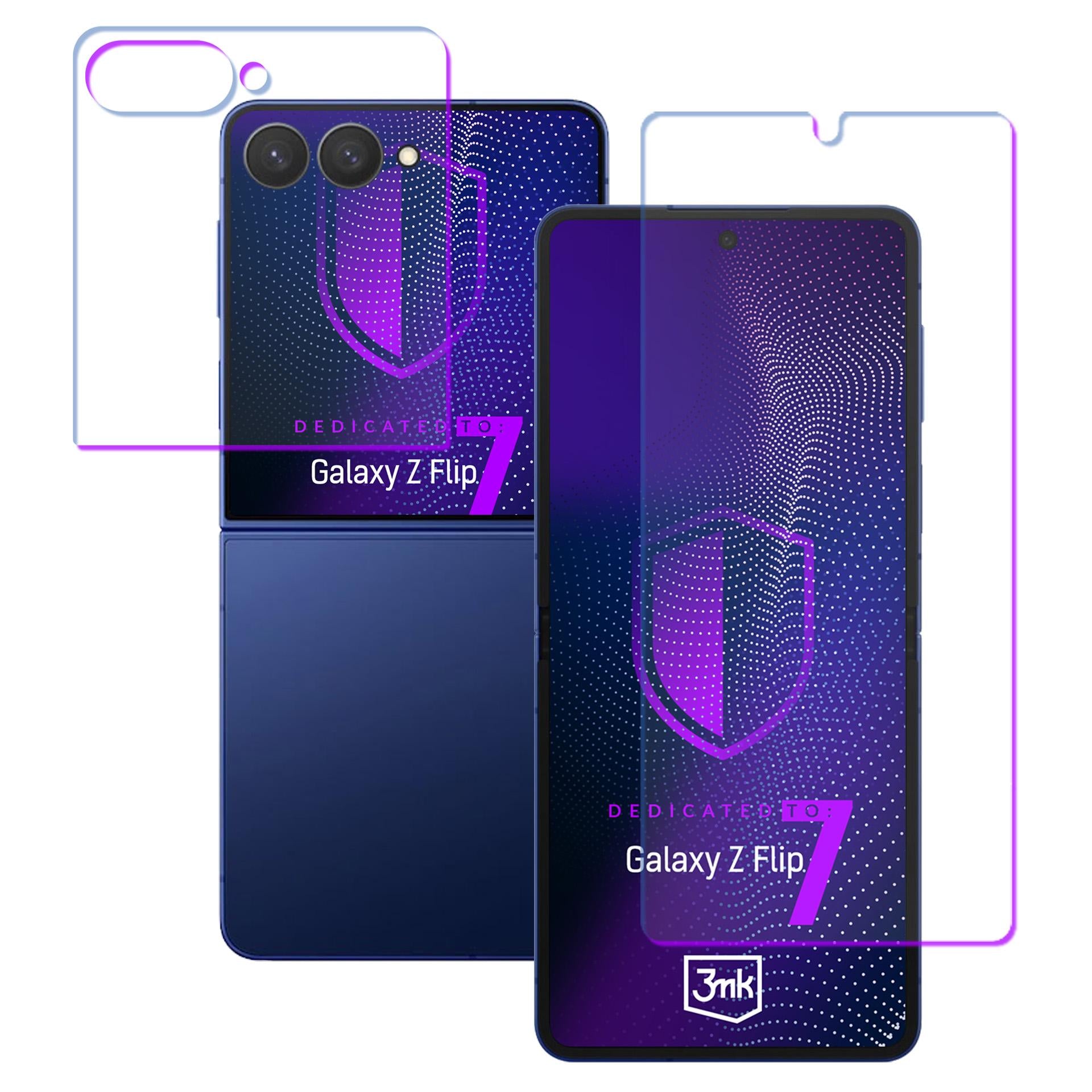 3mk SilverProtection+ Folded Edition apsauginė plėvelė, skirta Samsung Galaxy Z Flip 7 -- Samsung Galaxy Z Flip 7