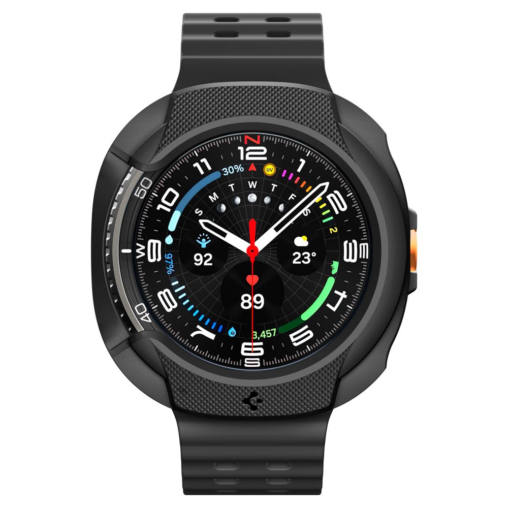 Spigen Liquid Air dėklas Galaxy Watch 8 Classic 46 mm – juodas -- Samsung Galaxy Watch 8 Classic 46mm
