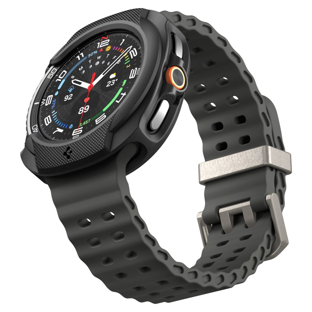 Spigen Liquid Air dėklas Galaxy Watch 8 Classic 46 mm – juodas -- Samsung Galaxy Watch 8 Classic 46mm