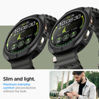 Spigen Liquid Air dėklas Galaxy Watch 8 44 mm – juodas -- Samsung Galaxy Watch 8 44mm