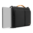 Tech-Protect Defender krepšys nešiojamajam kompiuteriui 13-14 - Juodas ir oranžinis -- Laptop Bags