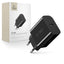 Tech-Protect NC20W USB-C 1-Port PD20W sieninis įkroviklis - juodas -- Cell phone chargers