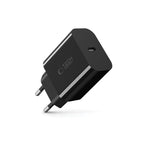 Tech-Protect NC20W USB-C 1-Port PD20W sieninis įkroviklis - juodas -- Cell phone chargers