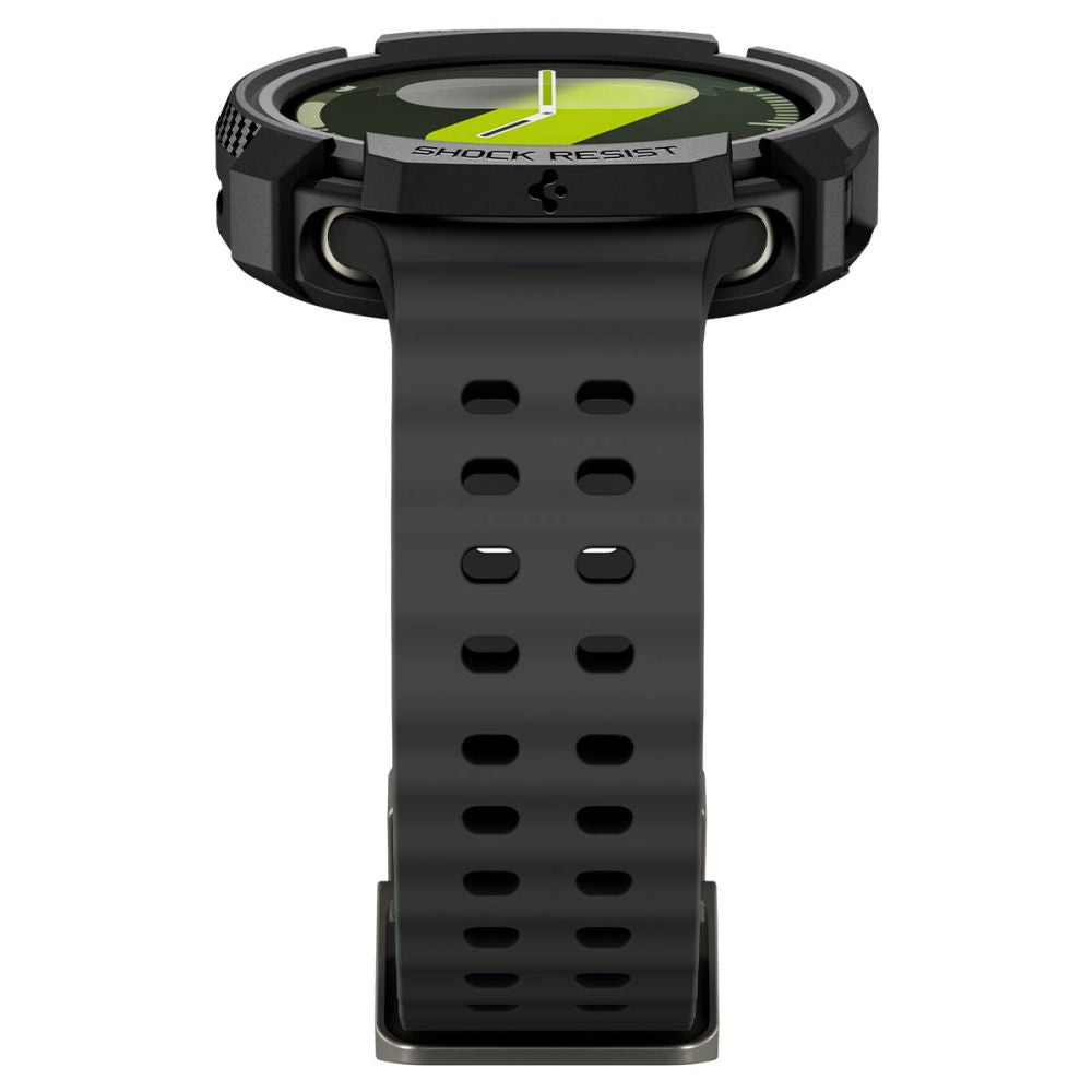 Spigen Rugged Armor dėklas Galaxy Watch 8 44 mm – juodas -- Samsung Galaxy Watch 8 44mm