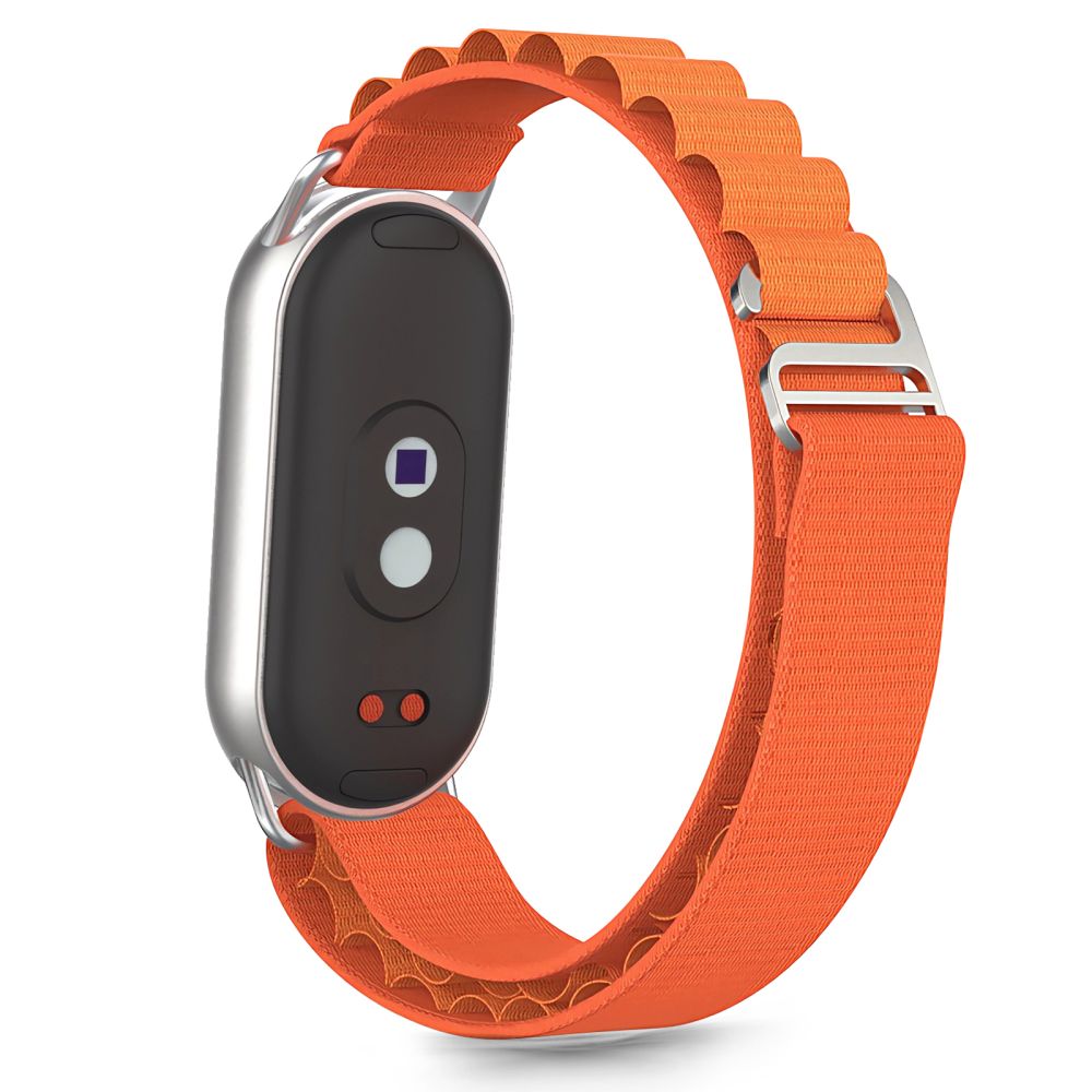 Tech-Protect Nylon Pro dirželis, skirtas Xiaomi Smart Band 8 / 9 / 10 / NFC - oranžinė -- Xiaomi Smart Band 8