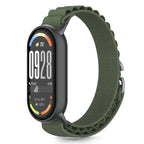Tech-Protect Nylon Pro dirželis, skirtas Xiaomi Smart Band 8 / 9 / 10 / NFC - žalias -- Xiaomi Smart Band 8