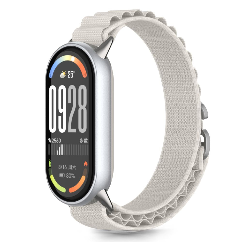 Tech-Protect Nylon Pro dirželis, skirtas Xiaomi Smart Band 8 / 9 / 10 / NFC - smėlio spalvos -- Xiaomi Smart Band 8