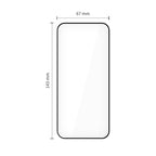 Tech-Protect Quick Set+ grūdintas stiklas iPhone 12/12 Pro (2 vnt.) – juodas -- iPhone 12