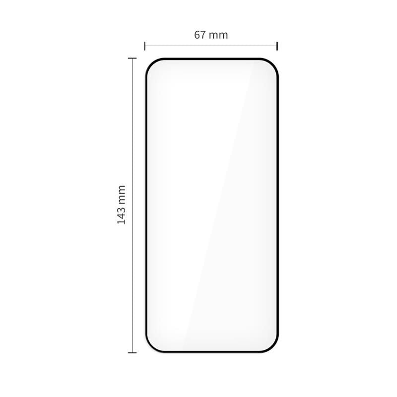 Tech-Protect Quick Set+ grūdintas stiklas iPhone 12/12 Pro (2 vnt.) – juodas -- iPhone 12