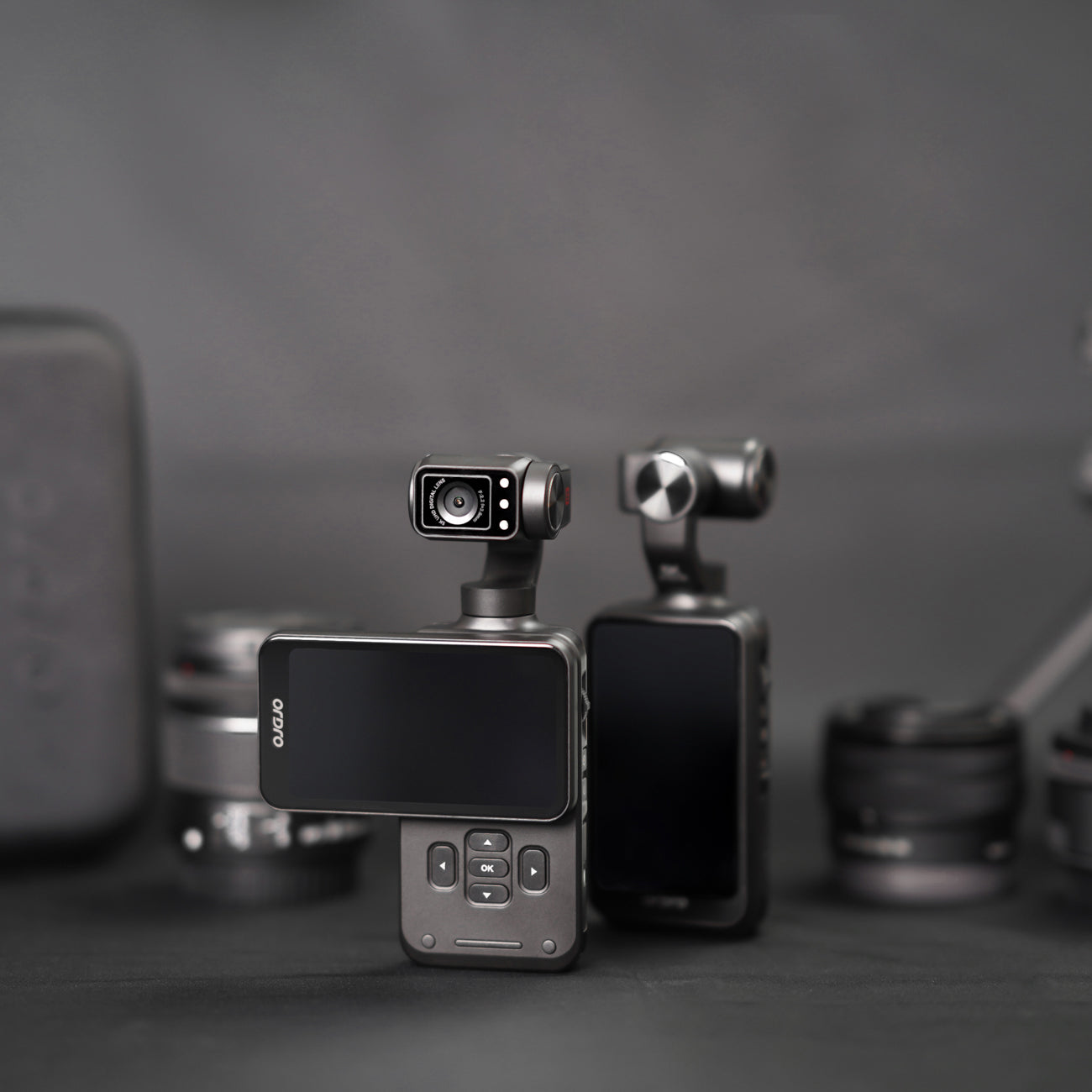 Ordro Pocket M5 3 ašies Gimbal kamera, 5K, vlogiams ir YouTube – juoda -- Cycling Accessories