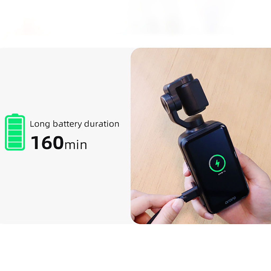Ordro Pocket M5 3 ašies Gimbal kamera, 5K, vlogiams ir YouTube – juoda -- Cycling Accessories