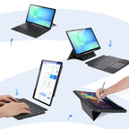 Dux Ducis DK dėklas-klaviatūra Samsung Tab S10 FE+ – juodas