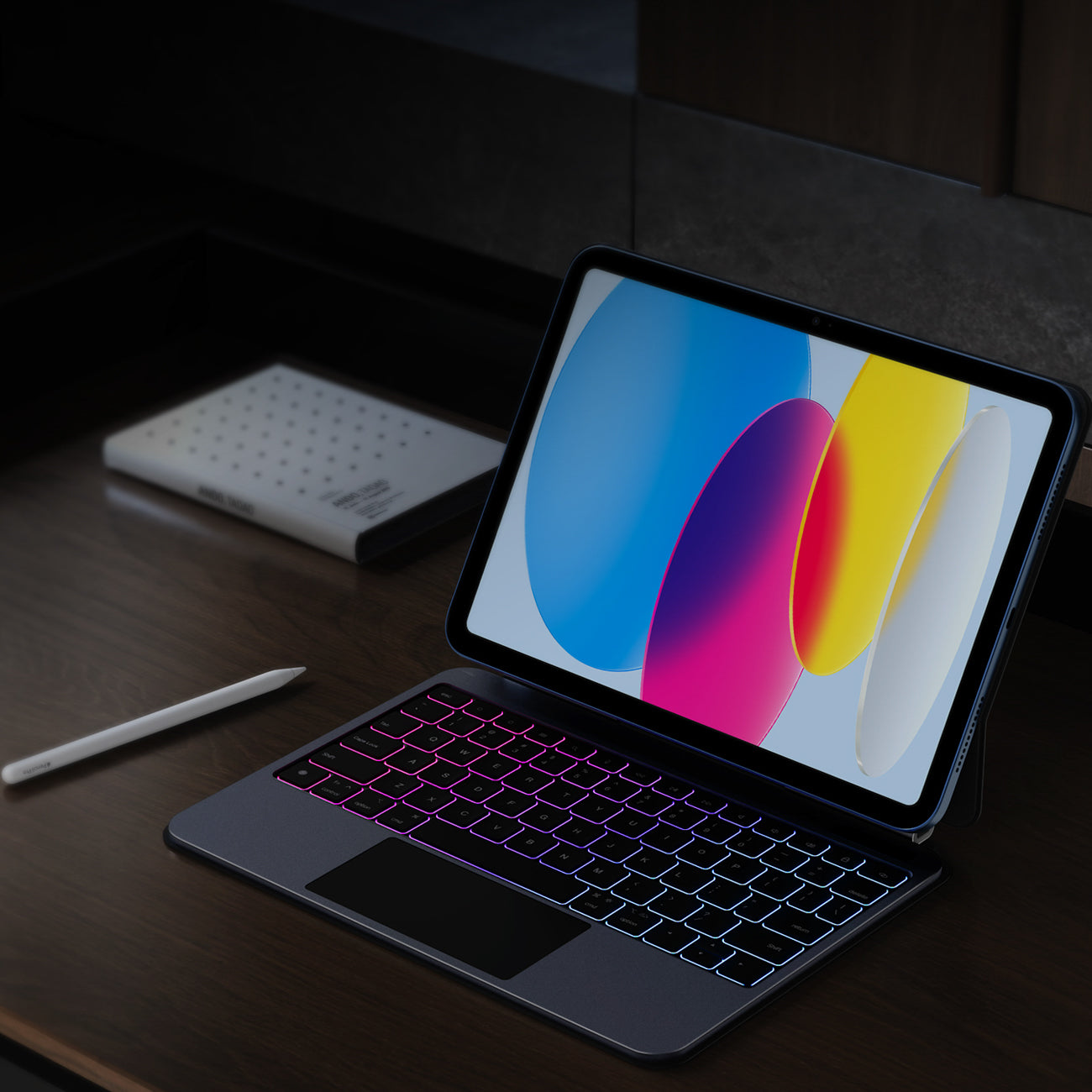 Dux Ducis (MK serijos) klaviatūros dėklas skirtas iPad 10" (2022) iPad 11" (2025) - juodas