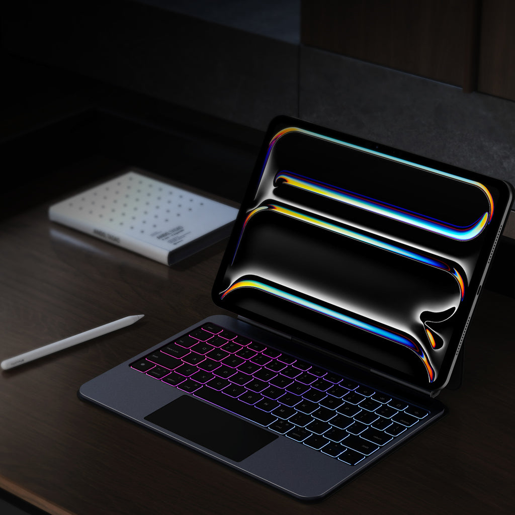 Dux Ducis (MK serijos) klaviatūros dėklas, skirtas iPad Pro 11" (2024) - juodas