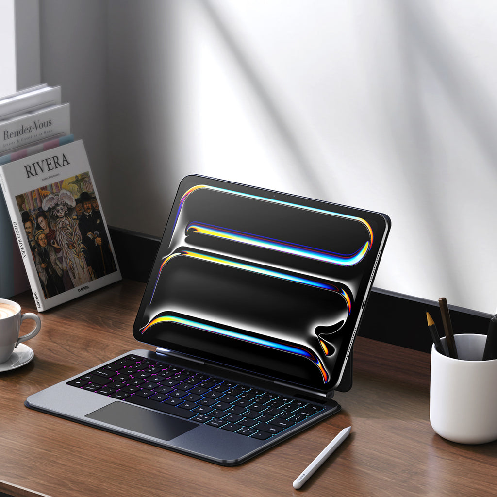 Dux Ducis (MK serijos) klaviatūros dėklas, skirtas iPad Pro 11" (2024) - juodas