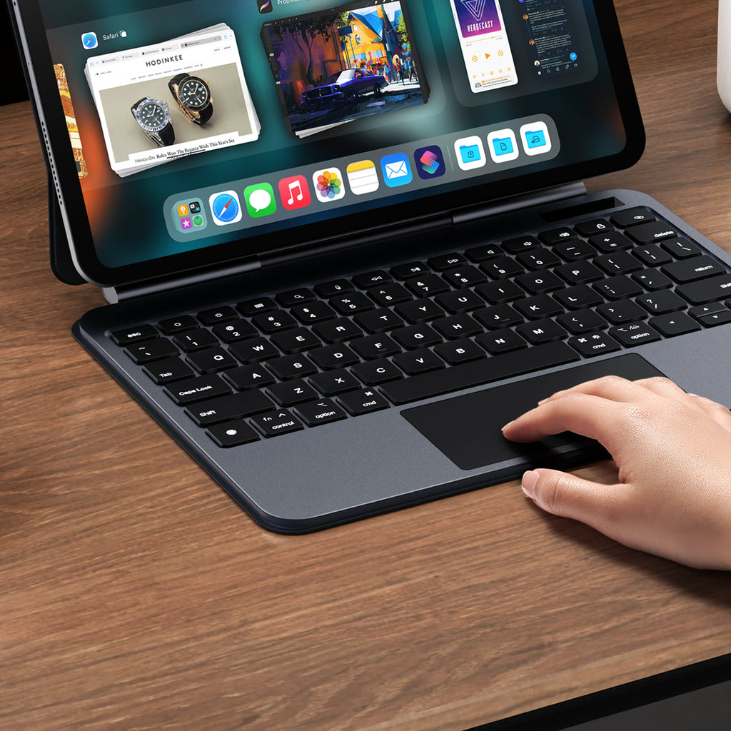 Dux Ducis (MK serijos) klaviatūros dėklas, skirtas iPad Pro 11" (2024) - juodas