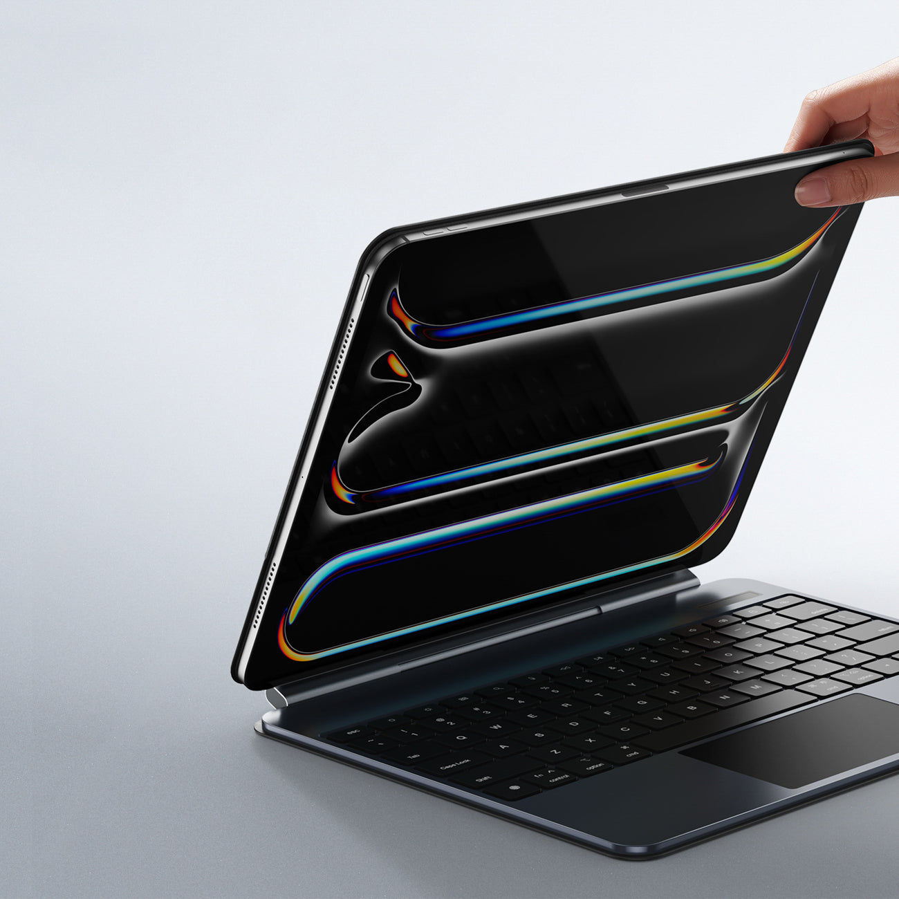 Dux Ducis (MK serijos) klaviatūros dėklas, skirtas iPad Pro 13" (2024) - juodas