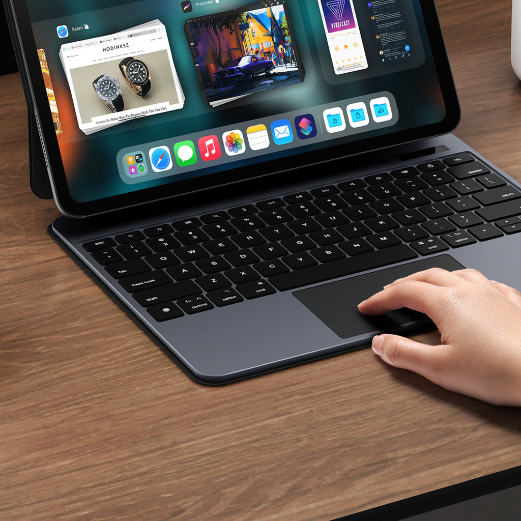 Dux Ducis (MK serijos) klaviatūros dėklas, skirtas iPad Pro 13" (2024) - juodas