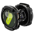 Spigen Rugged Armor dėklas Galaxy Watch 8 40 mm – juodas -- Samsung Galaxy Watch 8 40mm