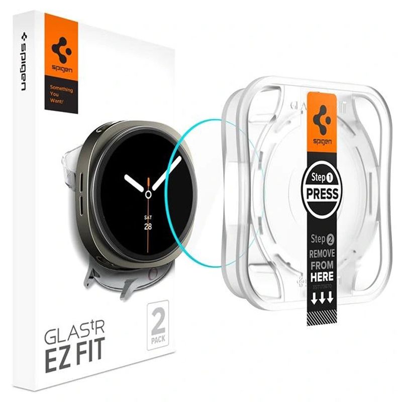 Spigen Glas TR EZ Fit grūdintas stiklas Galaxy Watch 8 44 mm