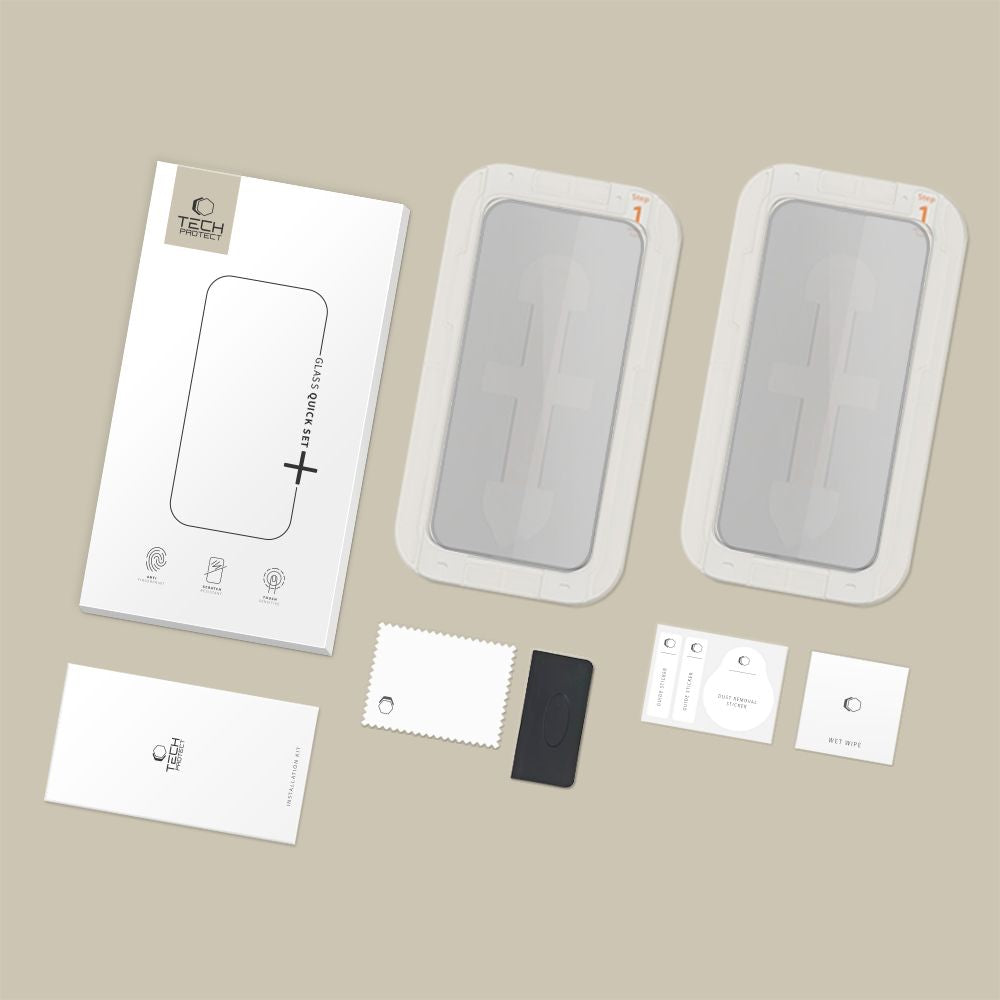 Privatumo grūdintas stiklas iPhone 16 Pro (2 vnt.) -- iPhone 16 Pro