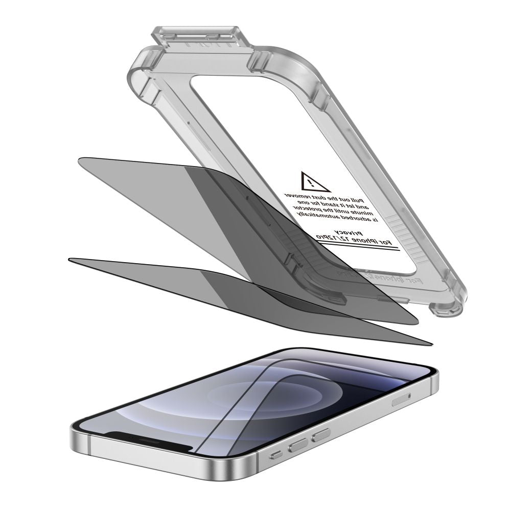 Tech-Protect Spy+ privatumo stiklas iPhone 12/12 Pro (2 vnt.) -- iPhone 12
