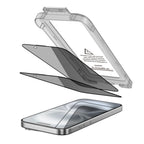 Privatumo grūdintas stiklas iPhone 15/16 (2 vnt.) -- iPhone 15 / iPhone 16