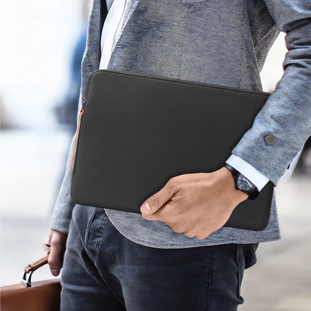Tech-Protect Fleece nešiojamojo kompiuterio dėklas 15-16 - Juodas -- Laptop Bags