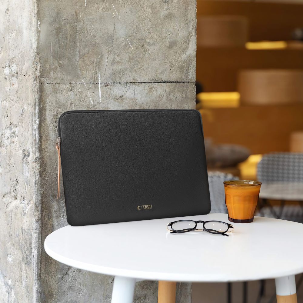 Tech-Protect Fleece nešiojamojo kompiuterio dėklas 15-16 - Juodas -- Laptop Bags