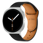 Tech-Protect Leatherfit dirželis, skirtas Samsung Galaxy Watch 40/44/46 mm – juodas -- Samsung Galaxy Watch 40