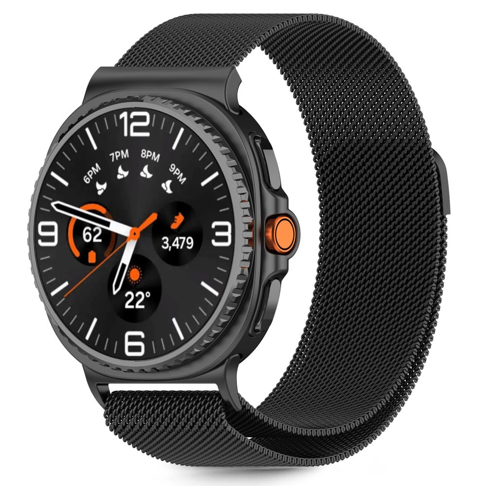 Tech-Protect MilaneseBand, skirta Samsung Galaxy Watch 40/44/46 mm – juoda -- Samsung Galaxy Watch 40