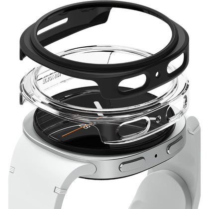 Ringke Slim 2-pack dėklas skirtas Samsung Galaxy Watch 8 40mm - skaidri-matinė juoda -- Samsung Galaxy Watch 8