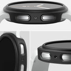 Ringke Slim 2-pack dėklas skirtas Samsung Galaxy Watch 8 40mm - skaidri-matinė juoda -- Samsung Galaxy Watch 8