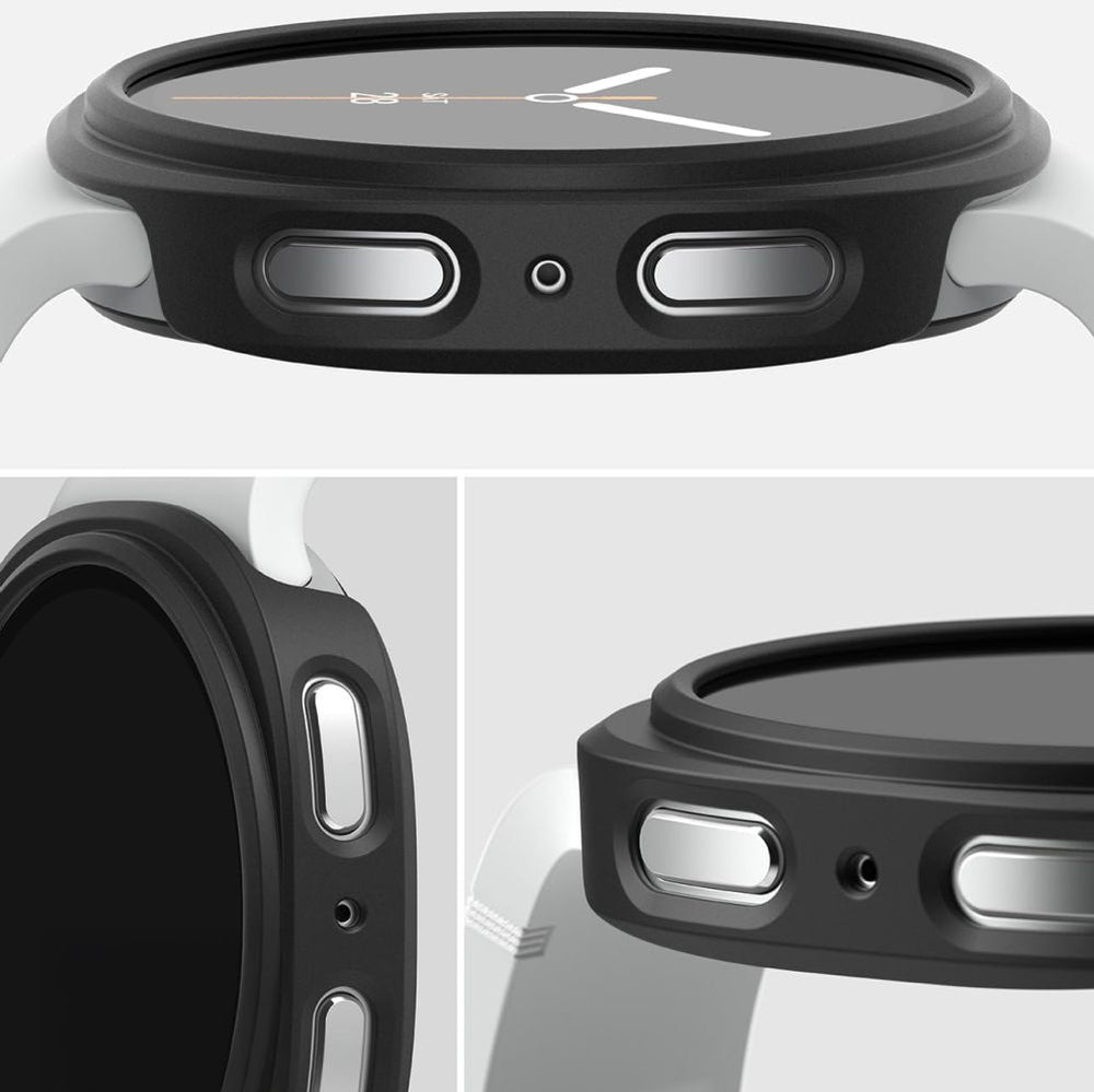 Ringke Slim 2 dalių dėklas Galaxy Watch 8 44 mm – skaidrus/juodas -- Samsung Galaxy Watch 8 44mm