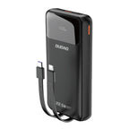 Dudao Išorinė baterija K15Pro 20000mAh 22.5W PD USB-C / USB-A / integruoti Lightning ir USB-C laidai - juodas