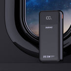 Dudao Išorinė baterija K15Pro 20000mAh 22.5W PD USB-C / USB-A / integruoti Lightning ir USB-C laidai - juodas