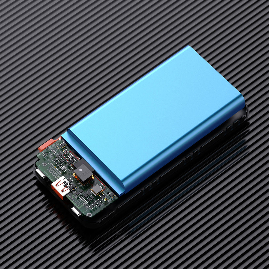 Dudao Išorinė baterija K15Pro 20000mAh 22.5W PD USB-C / USB-A / integruoti Lightning ir USB-C laidai - juodas