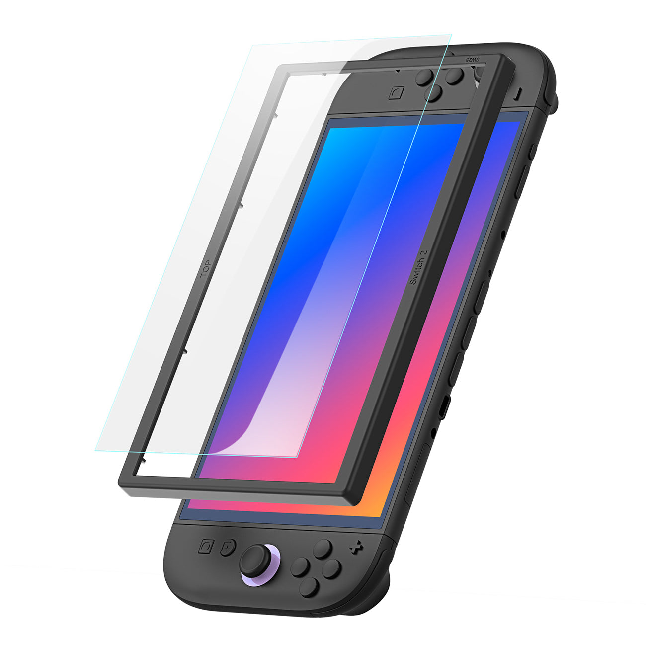 Dux Ducis HD grūdintas stiklas, skirtas Nintendo Switch 2 su montavimo rėmeliu -- Cell phone tempered glass